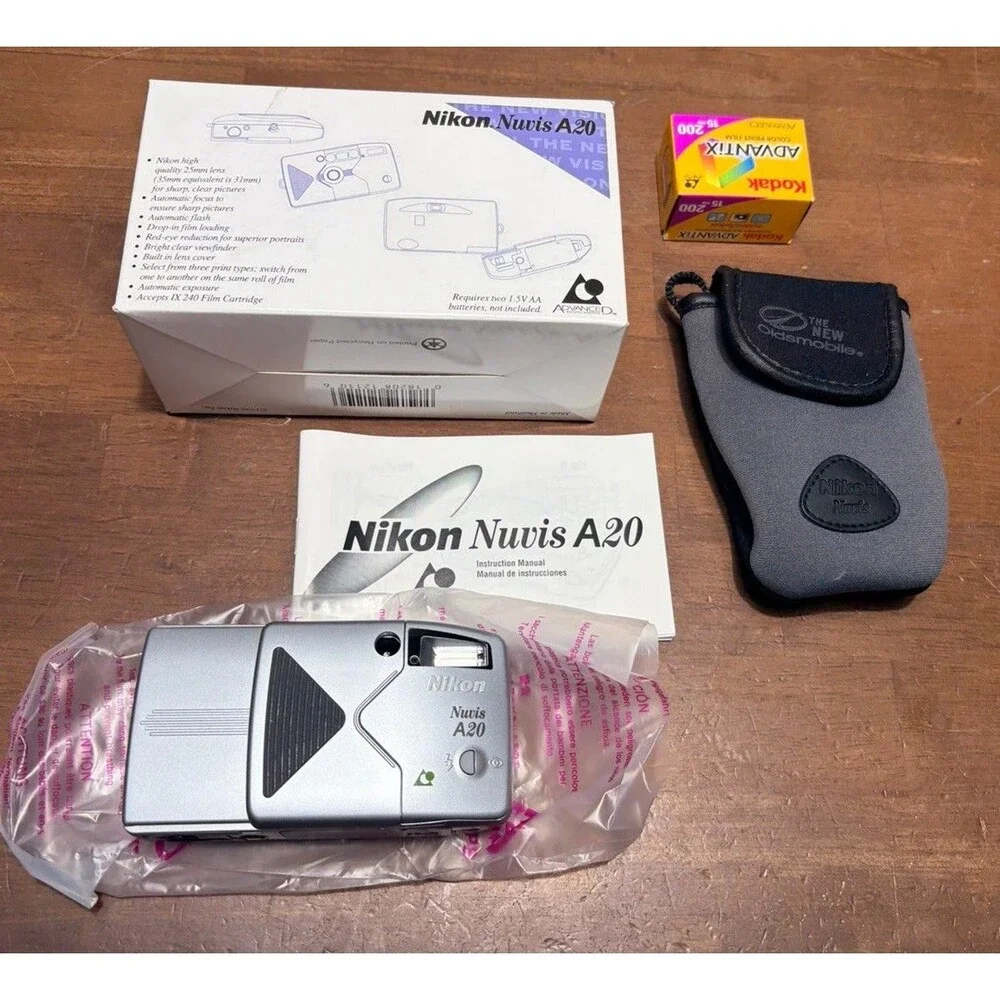 Nikon Nuvis A20 APS Automatic Point & Shoot Film Camera New in Open Box